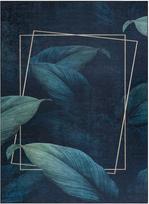 Kilimas vidaus Hakano Arlen Leaves, tamsiai mėlyna, 150 cm x 80 cm