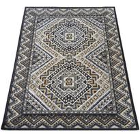 Kilimas vidaus Lara 09 0326, balta/garstyčių/juoda, 220 cm x 160 cm