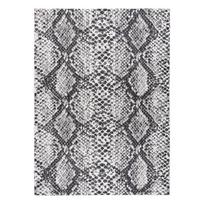 Kilimas vidaus Hakano Vinea Snake, juoda/kreminė/pilka, 190 cm x 140 cm