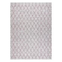 Kilimas vidaus Hakano Vinea Grid, kreminė/rožinė, 170 cm x 120 cm
