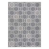 Kilimas vidaus Hakano Wink Hexagon, pilkas, 150 cm x 80 cm
