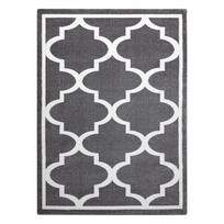 Kilimas vidaus Hakano Esmesa Trellis 2, baltas/pilkas, 190 cm x 140 cm