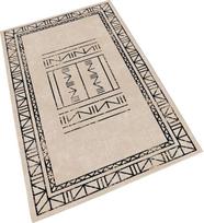 Kilimas vidaus Conceptum Hypnose W1052 213HFT1473, juoda/smėlio, 100 cm x 60 cm