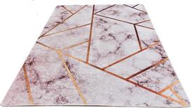 Kilimas vidaus Conceptum Hypnose Brett Djt, aukso/baltas/violetinis, 140 cm x 100 cm