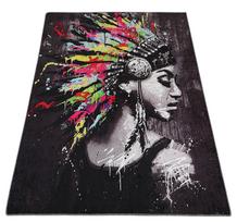 Kilimas vidaus Conceptum Hypnose Relax, juodas/įvairių spalvų, 240 cm x 150 cm