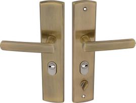 lauko durys senukai - Durų rankena Barcz DB-ML-02, bronzos (Bronze) - 1 nuotrauka
