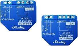ismana - Shelly Plus 1 - 2 vnt. Išmanusis jungiklis Wi-Fi/Bluetooth (Mėlyna) - 1 nuotrauka