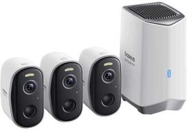 Baseus N1 2K lauko kamerų rinkinys 3 vnt. (Balta/White)