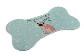 Kilimas Conceptum Hypnose Pug Pug, įvairių spalvų, 100 cm x 60 cm