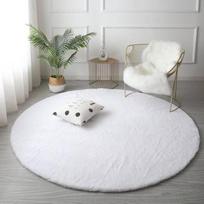 Kilimas Strado Rabbit, baltas, 150 cm x 150 cm