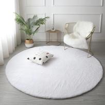Kilimas Strado Rabbit, baltas, 100 cm x 100 cm
