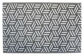 Kilimas lauko terasoms Opti 000664, baltas/pilkas, 180 cm x 120 cm
