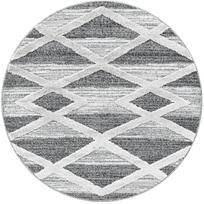 Kilimas vidaus Ayyildiz Pisa Geometric 4709, pilkas, 200 cm x 200 cm
