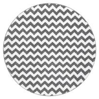 Kilimas vidaus Hakano Esmea Zigzag, baltas/pilkas, 100 cm x 100 cm