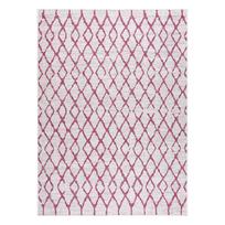 Kilimas vidaus Hakano Vinea Grid, kreminė/rožinė, 150 cm x 80 cm