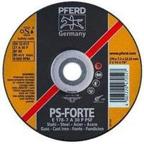 plienas diskai - Plieno šlifavimo diskas PFERD PSF Ø125x7x22mm A30 - 1 nuotrauka