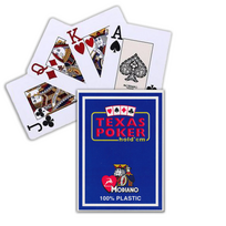 MODIANO Texas Poker Hold Em Jumbo Index kortos (Mėlynos)