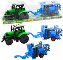 LEAN Toys traktorius su lėkštiniu skutiku, žalias (Green)