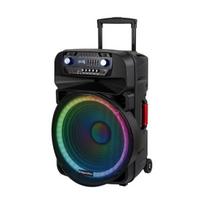koloneles 2.0 - Kruger&Matz KM1718 Aktyvus garsiakalbis su 2 belaidžiais mikrofonais UHF, 60 W Juodas (Black) - 2 nuotrauka