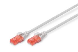 tinklas 10m - Digitus Cable CAT 6 U/UTP 10m Grey - 1 nuotrauka