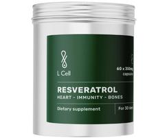 L CELL Resveratrolis 300 mg 60 kapsulių
