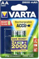 2 aa baterijos - Varta Rechargaeble Batteries 2x AA 2600mAh - 2 nuotrauka
