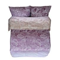 Patalynės užvalkalų komplektas Rustilė Henna 6230, violetinis, 140 x 200 cm