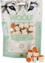 Skanėstas šunims Woolf Sushi, vištiena/menkė, 0.1 kg