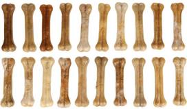 Skanėstas šunims Flamingo R'Hide Bone, buivolo oda, 1.2 kg, 20 vnt.