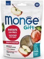 Skanėstas šunims Monge Gift Fruits Chips Sensitive Digestion Potatoes With Apple, bulvės, 0.15 kg