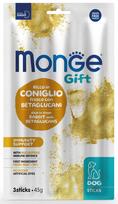 Skanėstas šunims Monge Gift Dog Sticks Immunity Support Rabbit With Nucleotides, triušiena, 0.045 kg