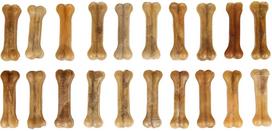 Skanėstas šunims Flamingo R'Hide Bone, buivolo oda, 0.8 kg, 20 vnt.