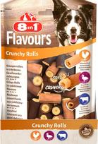 Skanėstas šunims 8in1 Flavours Crunchy Rolls, jautiena/vištiena/antiena, 0.085 kg