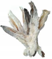 Skanėstas šunims Laikas Gardums Rabbit Ears With Fur, triušiena, 0.1 kg