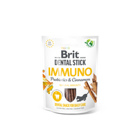probiotikai sunims - Skanėstas šunims Brit Dental Stick Immuno, cinamonas/probiotikai, 0.251 kg - 1 nuotrauka