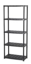 4IQ Sandėliavimo lentyna, 71 x 38 x 170 cm, 30 kg, juoda (Black)