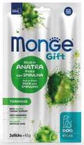 Skanėstas šunims Monge Gift Dog Sticks Training Duck With Spiruline, antiena, 0.045 kg