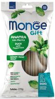 Skanėstas šunims Monge Gift Dental Stick Medium & Maxi Duck With Peppermint, antiena, 0.27 kg, 7 vnt.