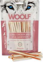 Skanėstas šunims Brit Woolf Chicken Cod Sandwich Long, vištiena, 0.1 kg