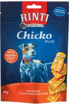 Skanėstas šunims RINTI Chicko Stripes Hen   Cheese, vištiena, 0.08 kg