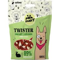 Skanėstas šunims Mr. Bandit Twister Rabbit Sticks, triušiena, 0.5 kg