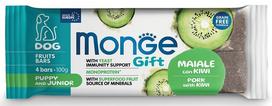 Skanėstas šunims Monge Gift Fruit Bars Pork With Kiwi, kiauliena, 0.1 kg, 2 vnt.