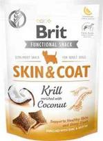 Skanėstas šunims Brit Functional Snack Skin & Coat, lašiša/moliūgas/kokosas, 0.15 kg