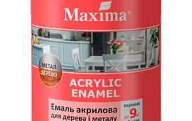 dazai metalui - Akriliniai emaliniai dažai medžiui ir metalui MAXIMA, Kava su pienu (Coffee with Milk), 0.75 l - 2 nuotrauka