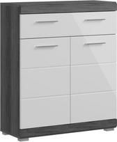 Vonios kambario spintelė MC Akcent Scout, balta/pilka, 31 cm x 88 cm x 74 cm