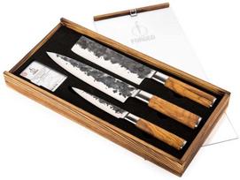 Virtuvinių peilių komplektas Style De Vie Olive Olive3Comb, 3 vnt.