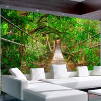 Fototapetas Artgeist Bridge amid greenery, 245 cm x 350 cm