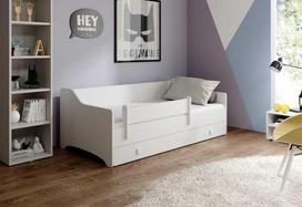 lova 80x160 vaikiska - ADRK Furniture Lova Naomi, 80x160 cm, balta (White) - 2 nuotrauka
