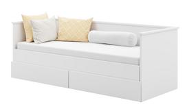 dvigules istraukiamos lovos - Lova ADRK Furniture Hela II, 80x200 cm, balta (White) - 1 nuotrauka