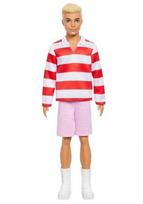 Mattel Lėlė Barbie Fashionista Ken Raudona & Baltas Stripes (HYV01)